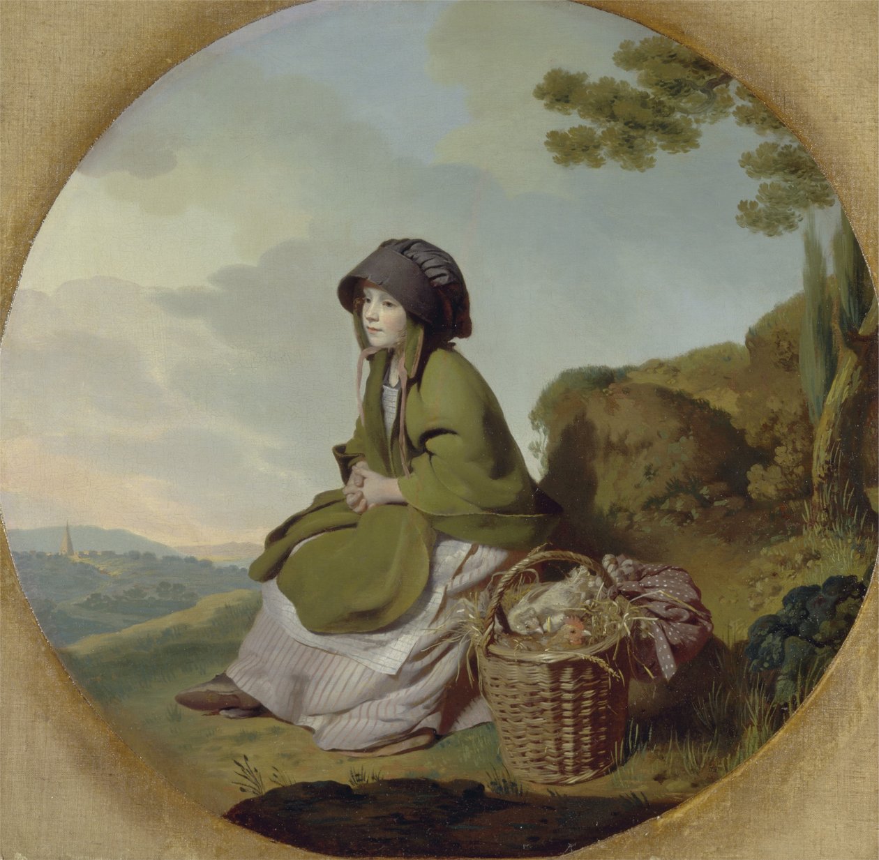 マーケットガール（シルバーエイジ）c.1776-77 作： ヘンリー・ウォルトン