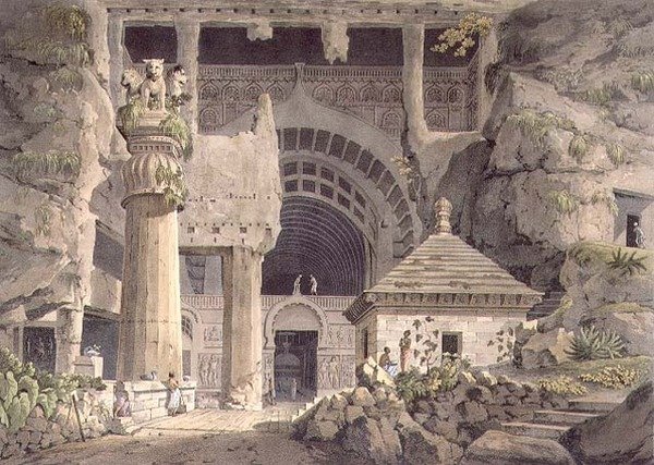 Carliでの古代の発掘、プレートXIV、ダニエル・ヘイヴル（1785-1826）による1809年のエングレーヴィング。 作： ヘンリー（後）ソルト