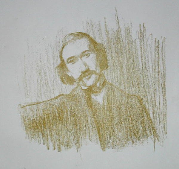 アンドレ・ギド (1861-1942) 1901年 (リトグラフ) 作： ヘンリー・バタイユ