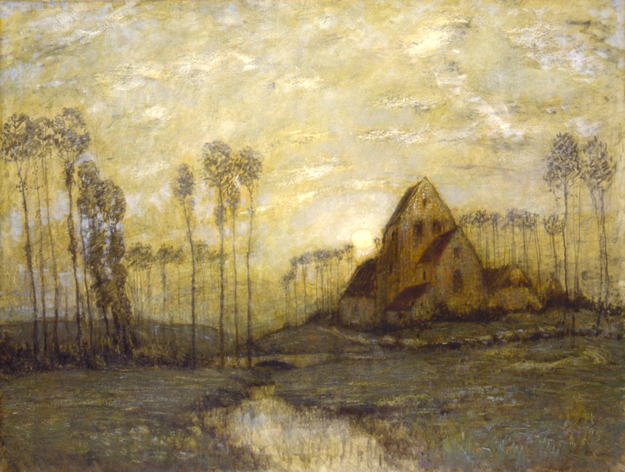 カリフォルニア州モントルイルの古い教会。 1906-1907。 作： ヘンリー・ゴールデン・ディアス