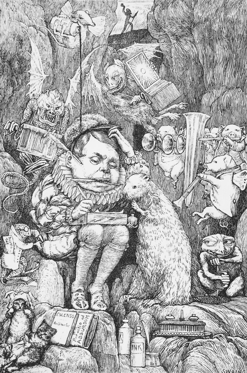 ルイス・キャロルによる「スナークの狩猟」のイラスト（1832-98）ロンドン、1876 作： ヘンリーホリデー