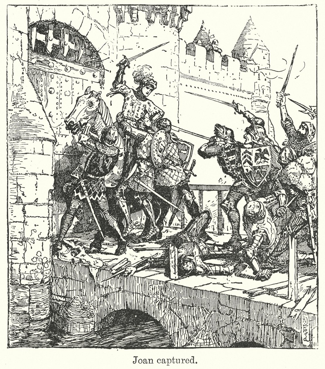 ジョーン・キャプチャ（リトグラフ） 作： ヘンリージャスティスフォード