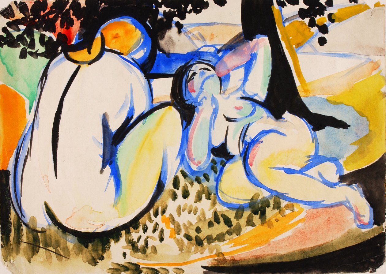 ヌード、1915-1918。 作： HenryLymanSaÿen