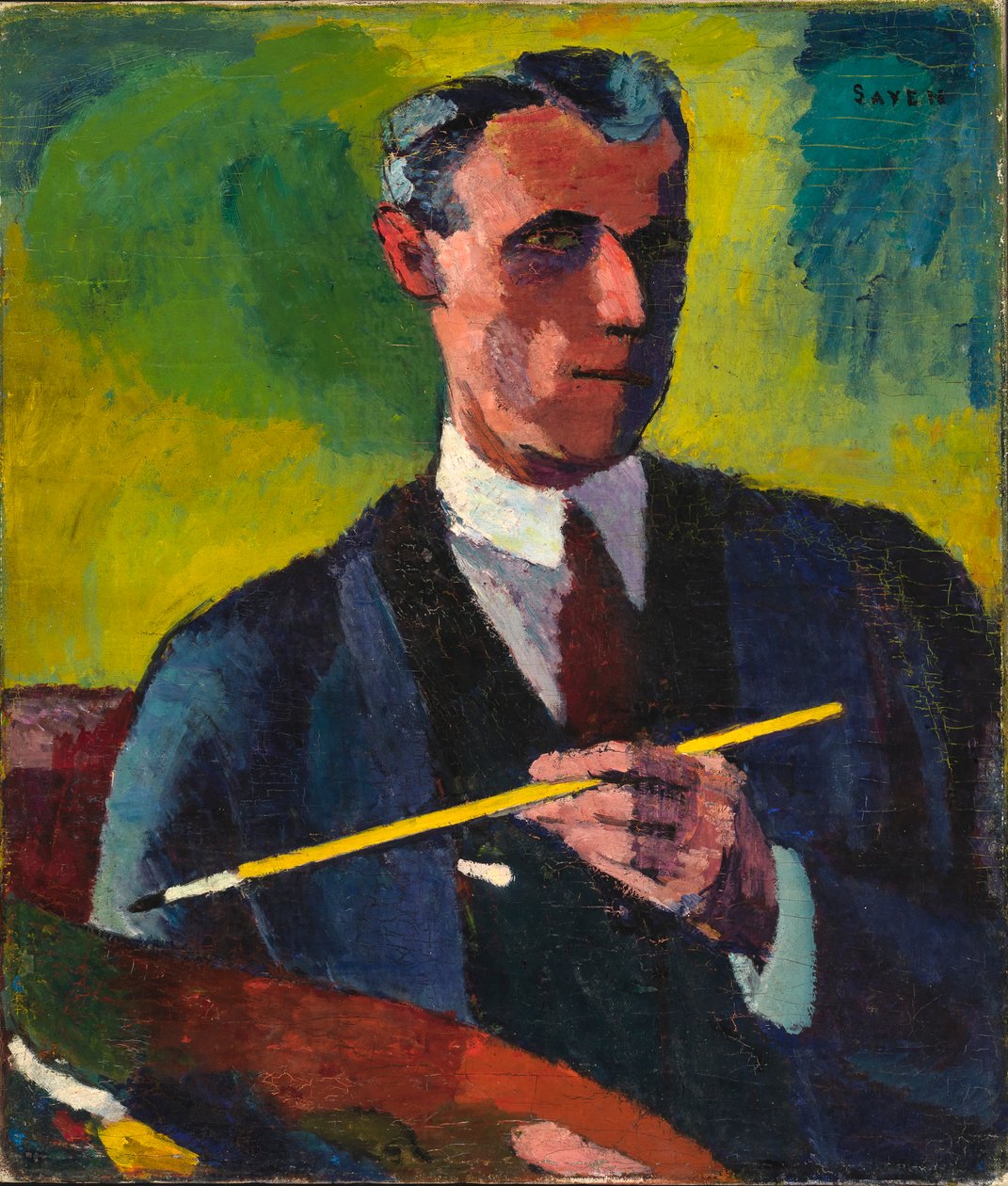 自画像、1910～1913年。 作： HenryLymanSaÿen