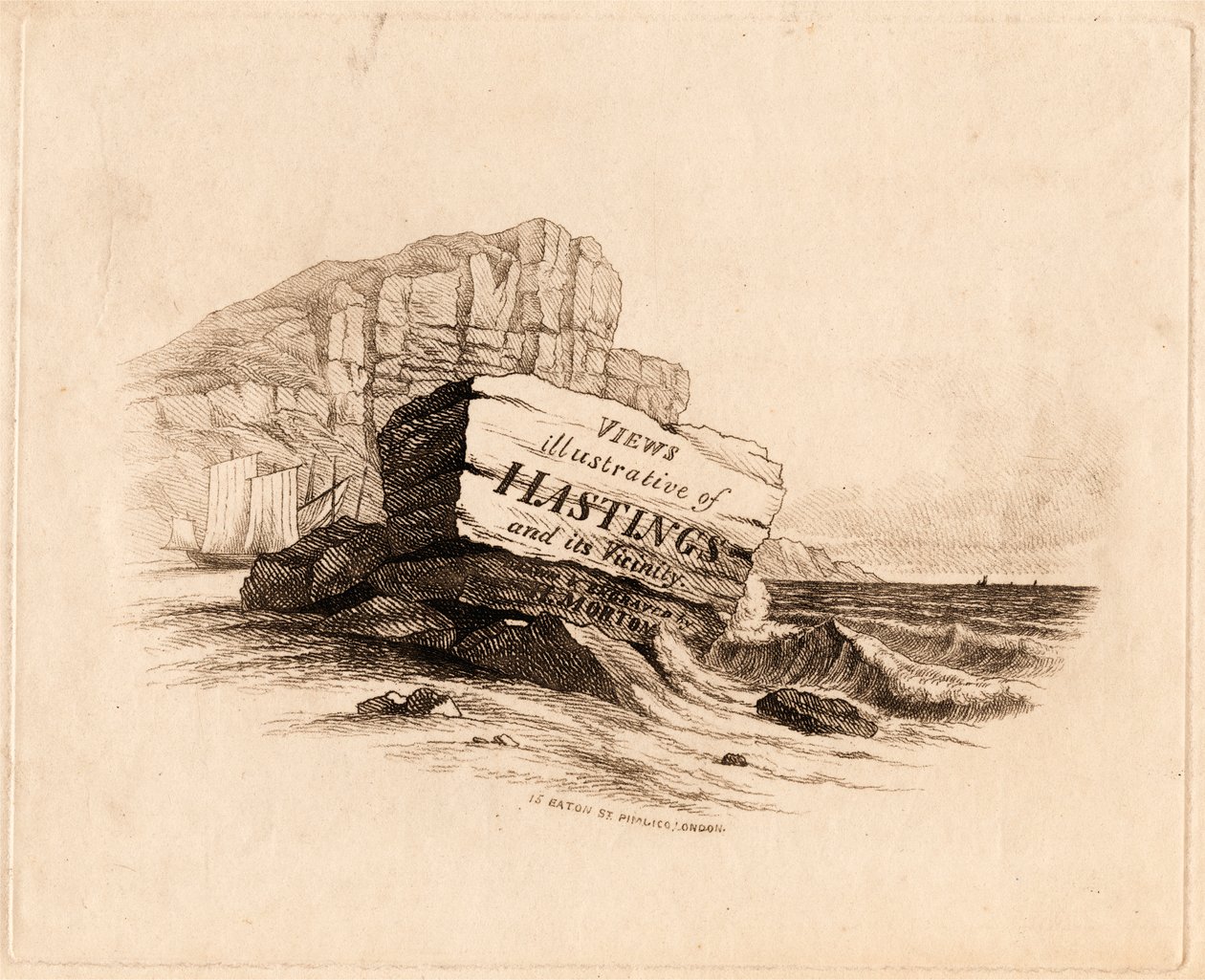 "Vistas / ilustrativas de / Hastings / e seus arredores / Desenhado e gravado / por H. Morton 15 Eaton St. Pimlico, Londres" [Página de título] 作： ヘンリー・モートン