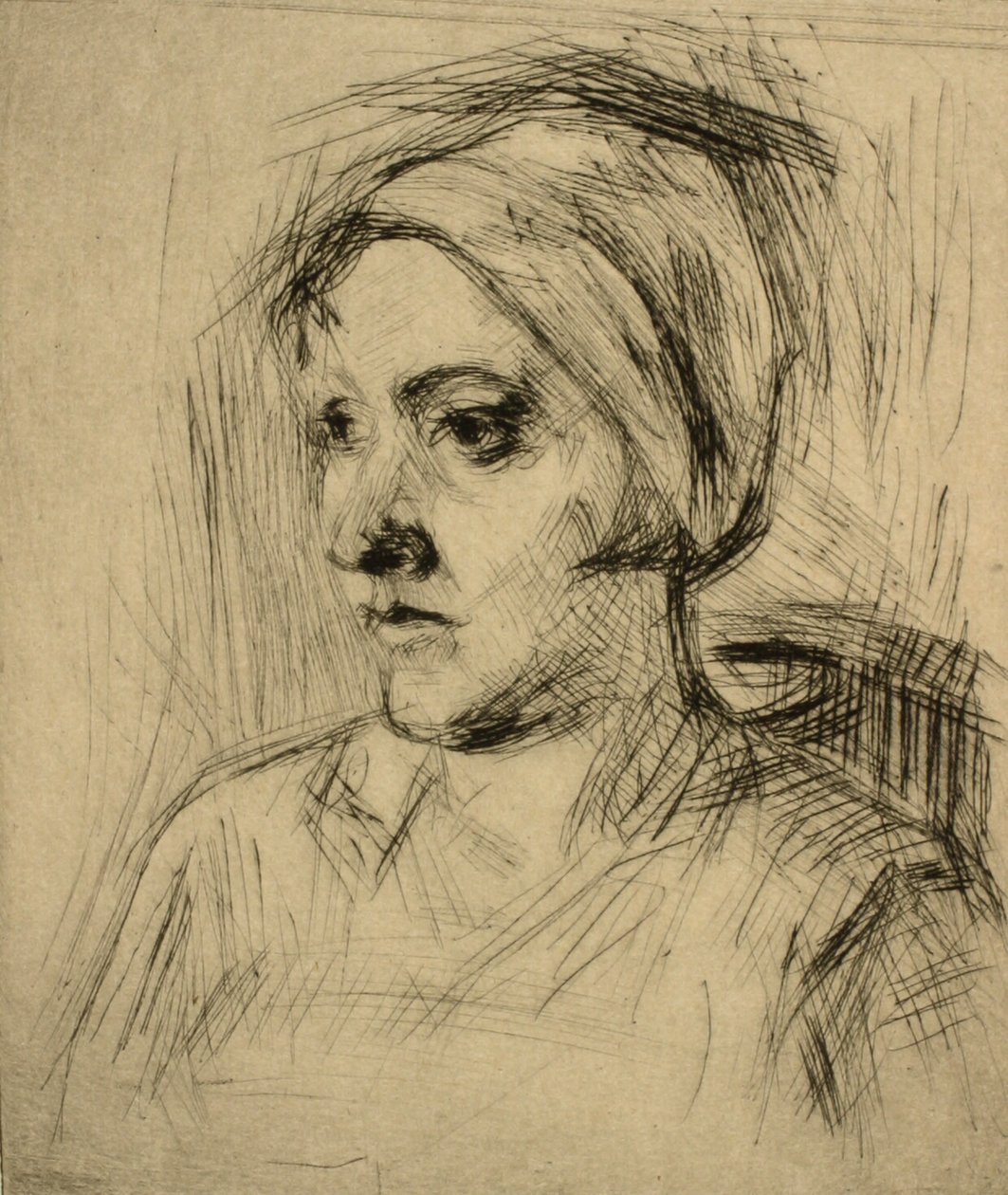 女性の肖像画 作： ヘンリー・ニールセン