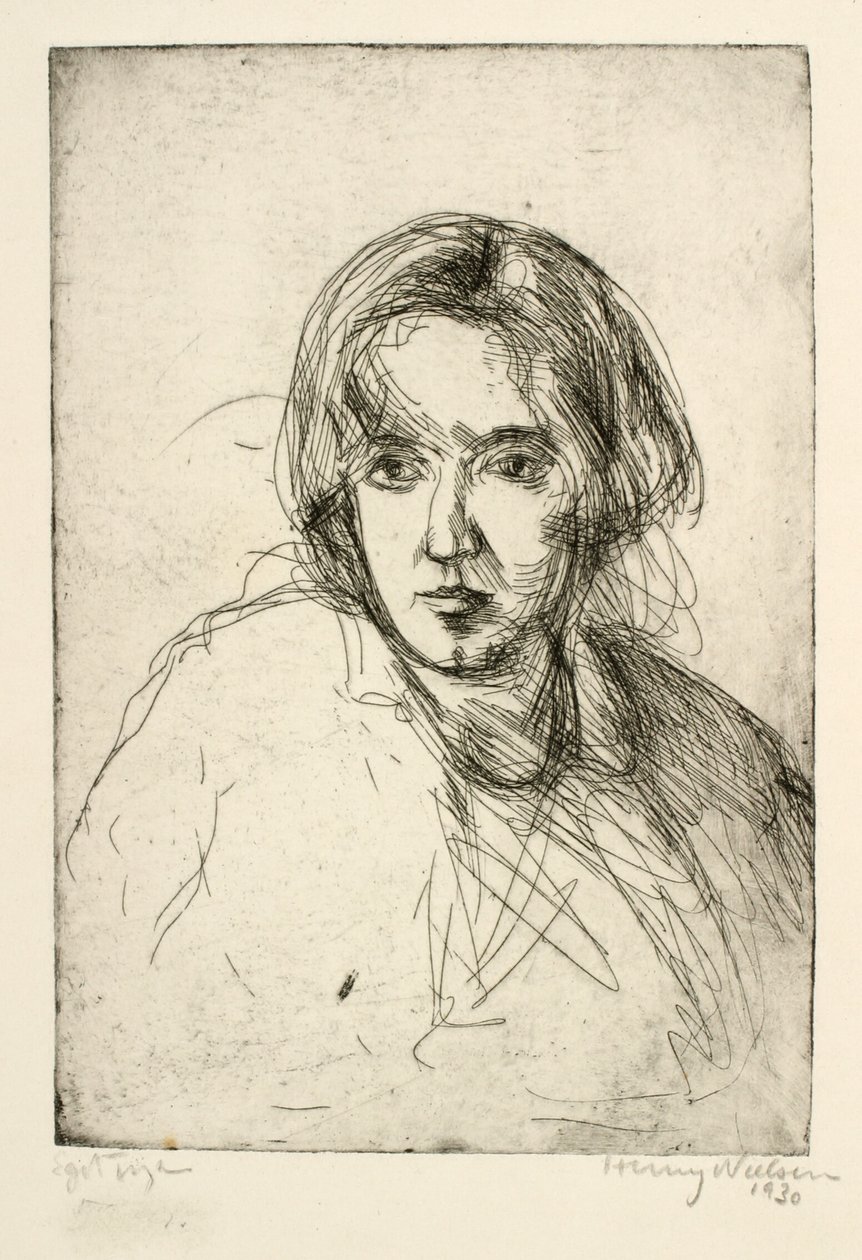 女性の肖像画 作： ヘンリー・ニールセン