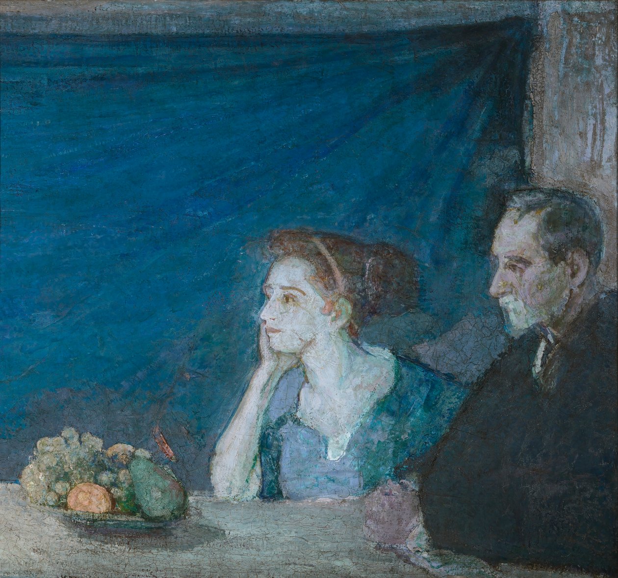 アサートン・カーティス夫妻の肖像と静物画 作： ヘンリー・オサワ・タナー
