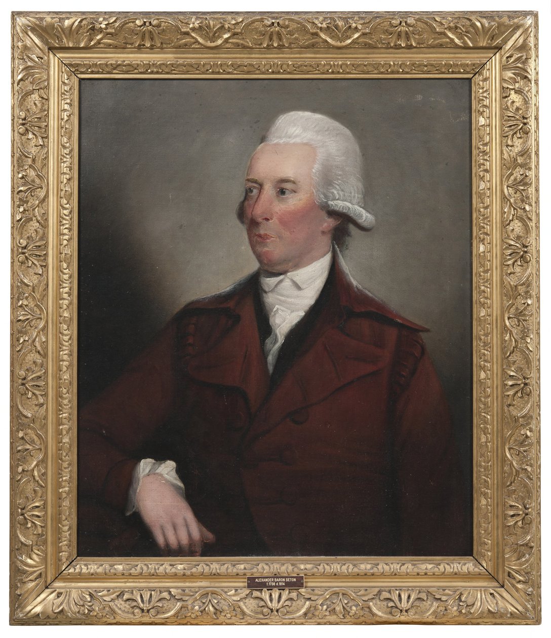 アレクサンダー・バロン・セトン（1738-1814）、法学博士、地主。スコットランド生まれ。スウェーデンおよびスコットランドで活動。最初の結婚相手は エリザベス・アンガス、2. アン・イネス・オブ・キャスロウと結婚。ジョージ・セトンの甥であり、同氏に養子として迎えられた。1786年から1828年までエコールスンドを所有した。 作： ヘンリー・レイバーン