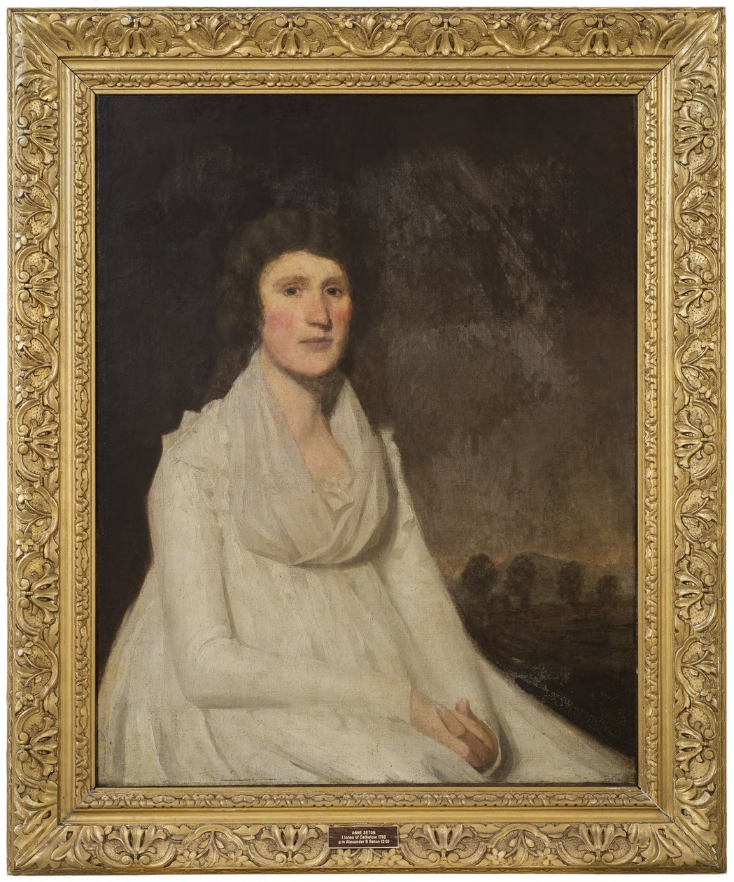 アン・イネス・オブ・キャスロウ（1770-1796）はスコットランド生まれで、アレクサンダー・セトン男爵と、彼の再婚相手として結婚した。 作： ヘンリー・レイバーン