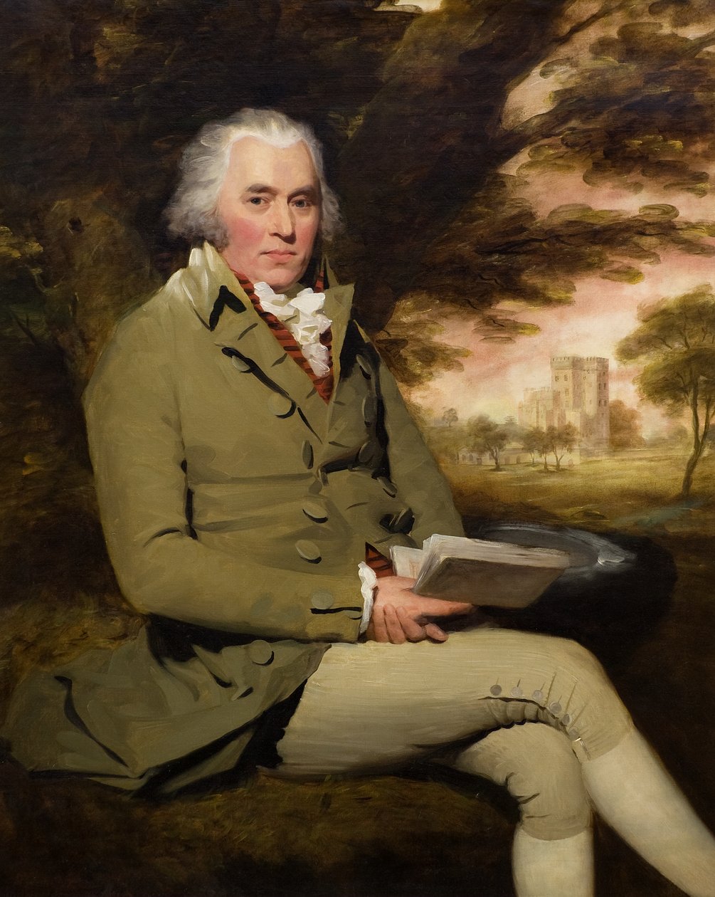 キャッスルハントリーのジョージ・パターソン、1790年頃（キャンバスに油彩） 作： ヘンリー・レイバーン
