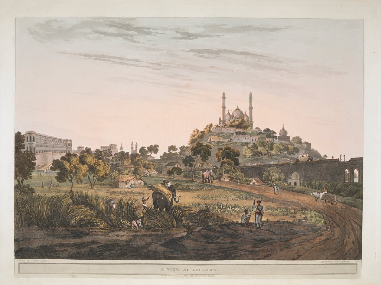 1809年、インド、ラクナウの風景 作： ヘンリー・ソルト