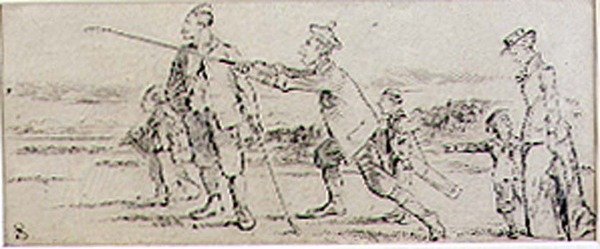 1870年頃に発行された雑誌「グラフィック」のイラスト「The Unlucky Drive」（リトグラフ版） 作： ヘンリー・サンダーコック