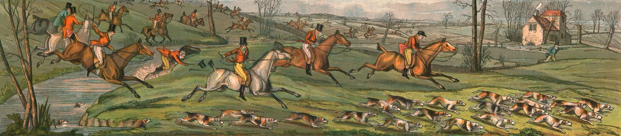 ザ・ハント-フルクライ、1820、1890。 作： ヘンリー・トーマス・アルケン
