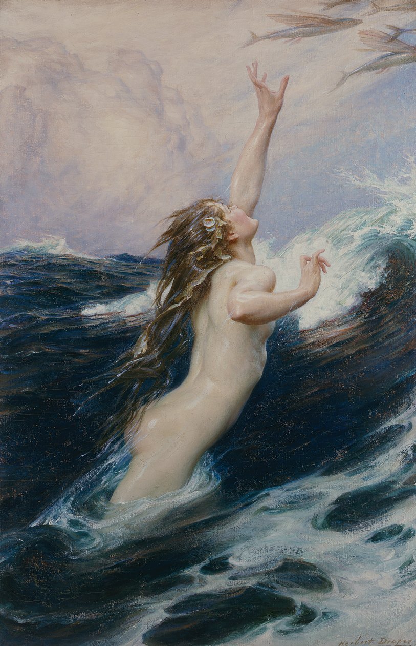 飛魚、1910 作： ハーバート・ジェームズ・ドレイパー