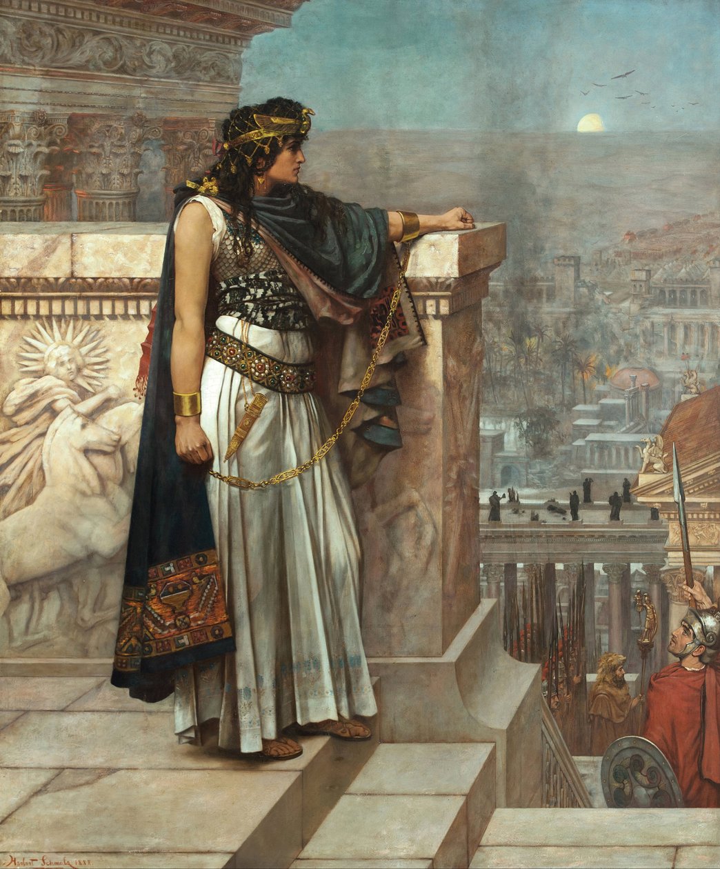 Der letzte Blick von Zenobia auf Palmyra von Herbert Gustave Schmalz
