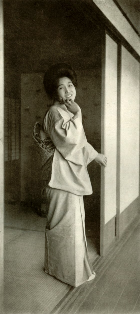 フェアジャパンのメイド、1910年。 作： ハーバート・ポンティング