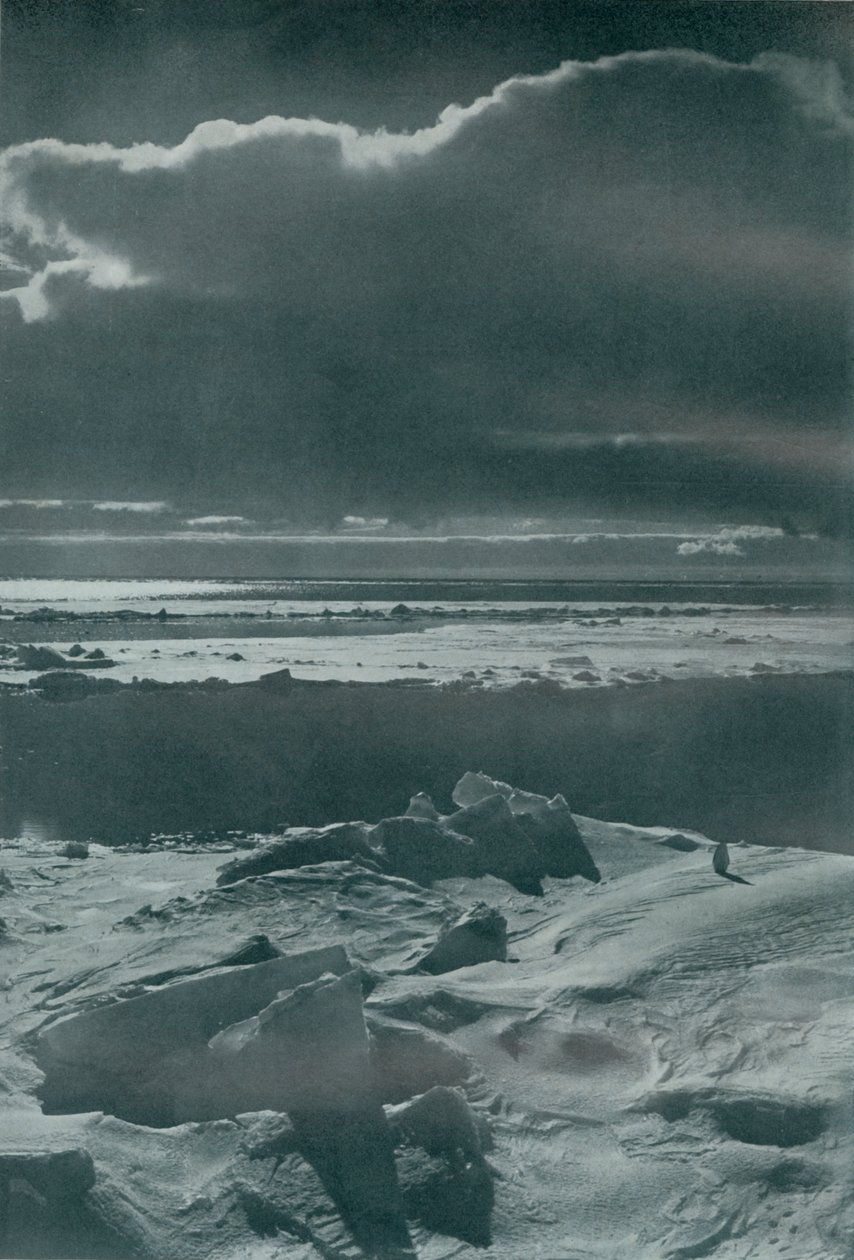パックの夕景、c19101913、1913 作： ハーバート・ポンティング