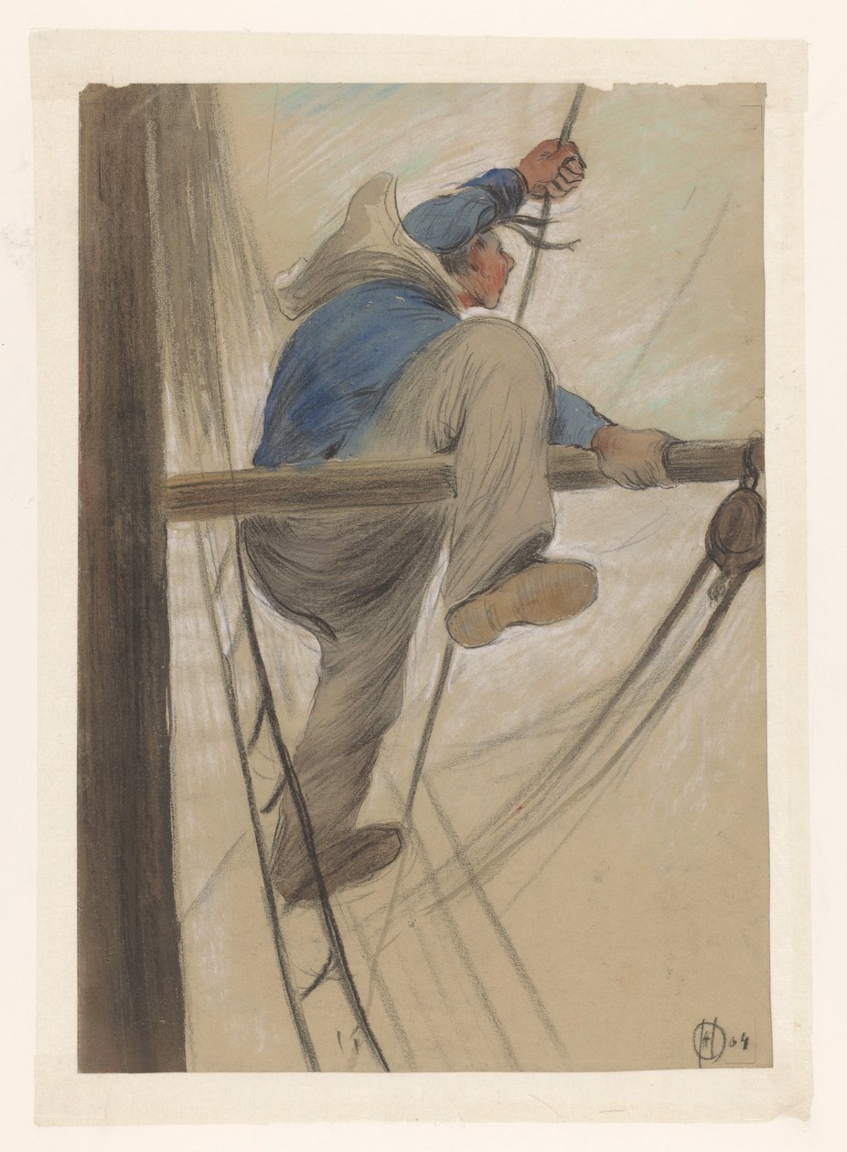 リギングのセーラー アートプリント