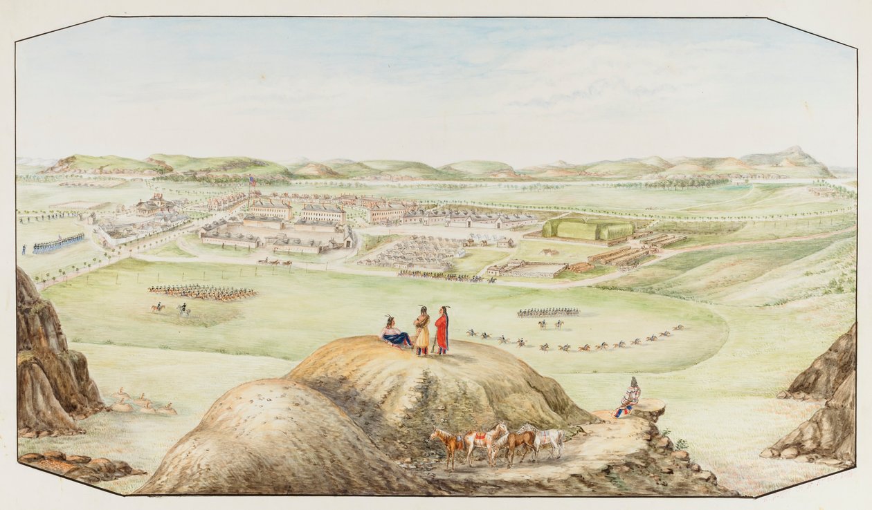 フォート キーオ、モンタナ準州、カリフォルニア州。 1877-1881。 作： Hermann Stieffel