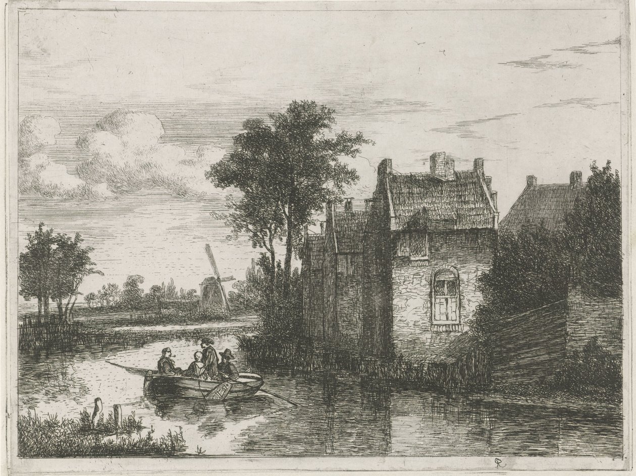 4人乗りのボート 作： Hermanus Jan Hendrik van Rijkelijkhuysen