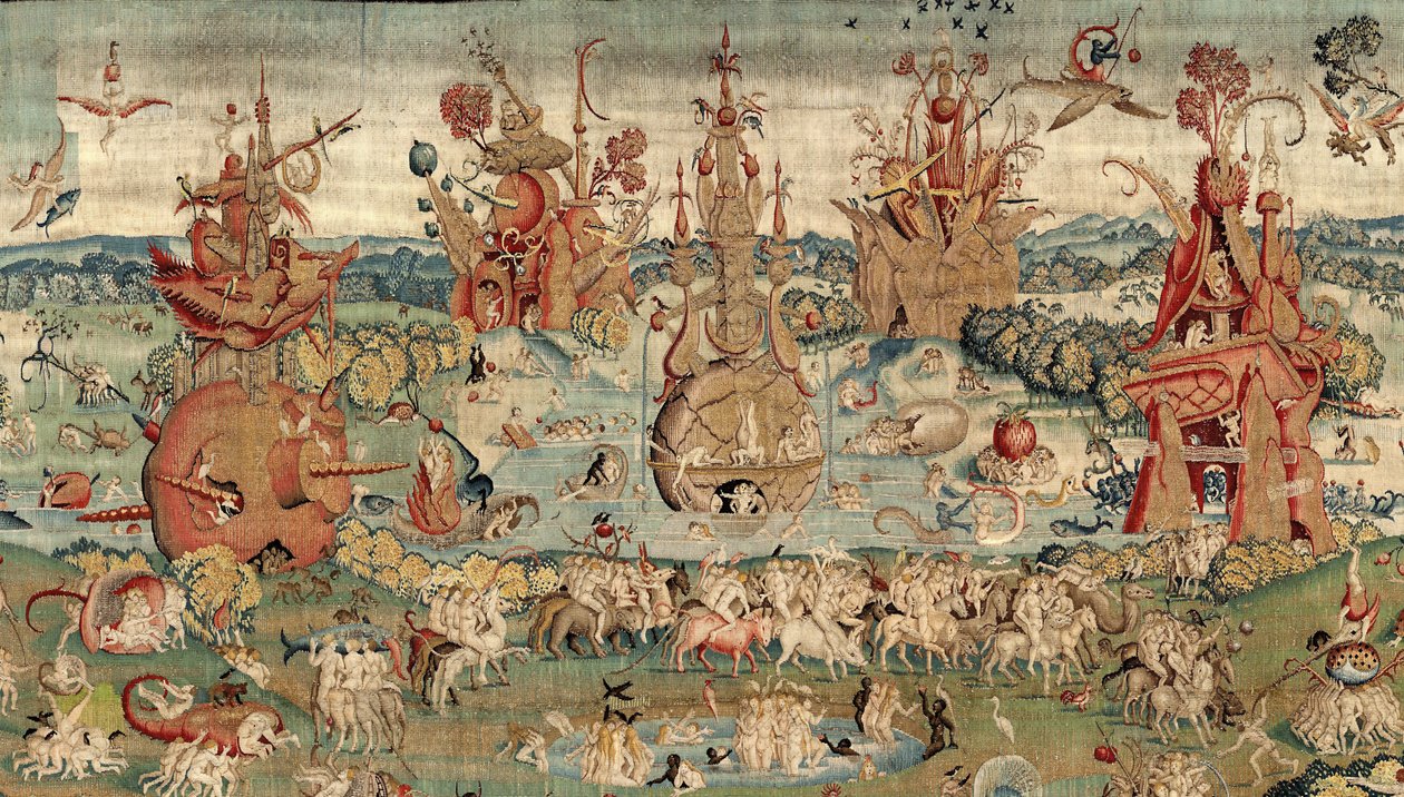 O Jardim das Delícias Terrenas. ca. 1560 (tapeçaria) 作： ヒエロニムス（後）ボッシュ