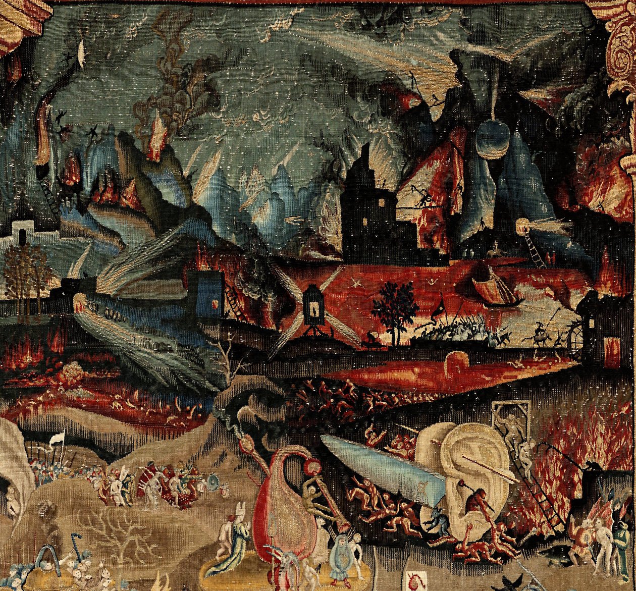 快楽の園。 約。 1560年（タペストリー） 作： ヒエロニムス（後）ボッシュ