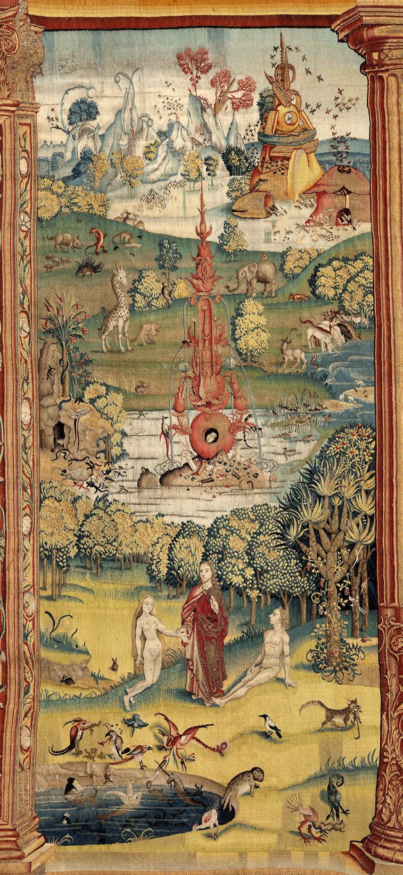 快楽の園。 約。 1560年（タペストリー） 作： ヒエロニムス（後）ボッシュ