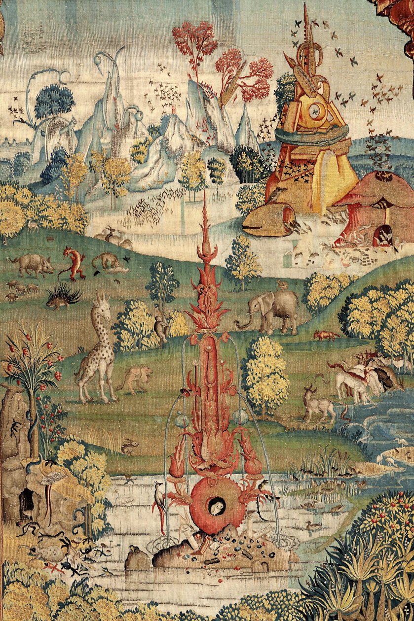 快楽の園。 約。 1560年（タペストリー） 作： ヒエロニムス（後）ボッシュ