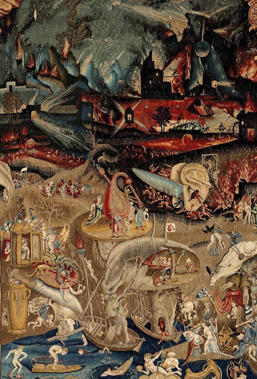 快楽の園。 約。 1560年（タペストリー） 作： ヒエロニムス（後）ボッシュ