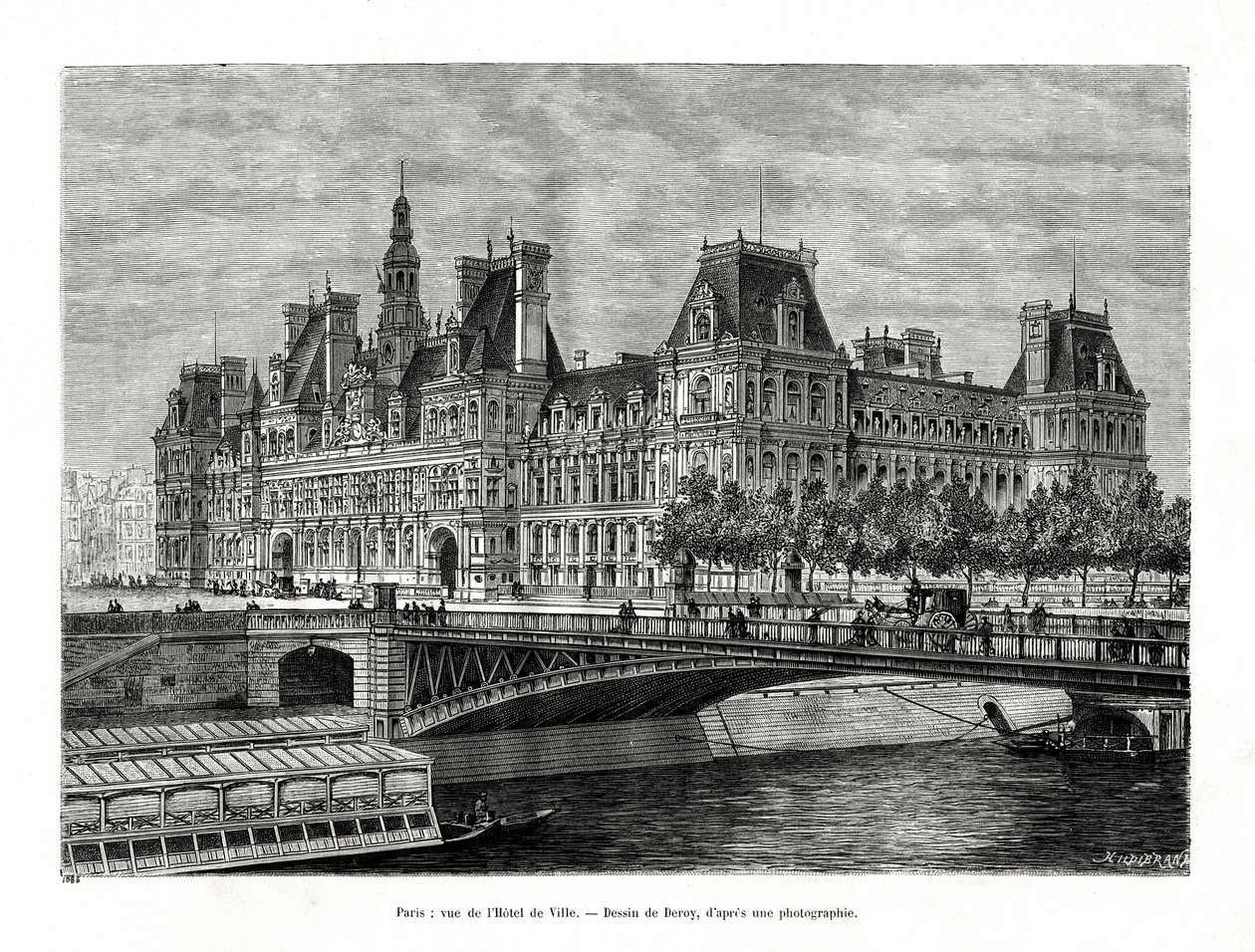 ホテルドゥヴィル、パリ、フランス、1886 作： ヒルディブランド