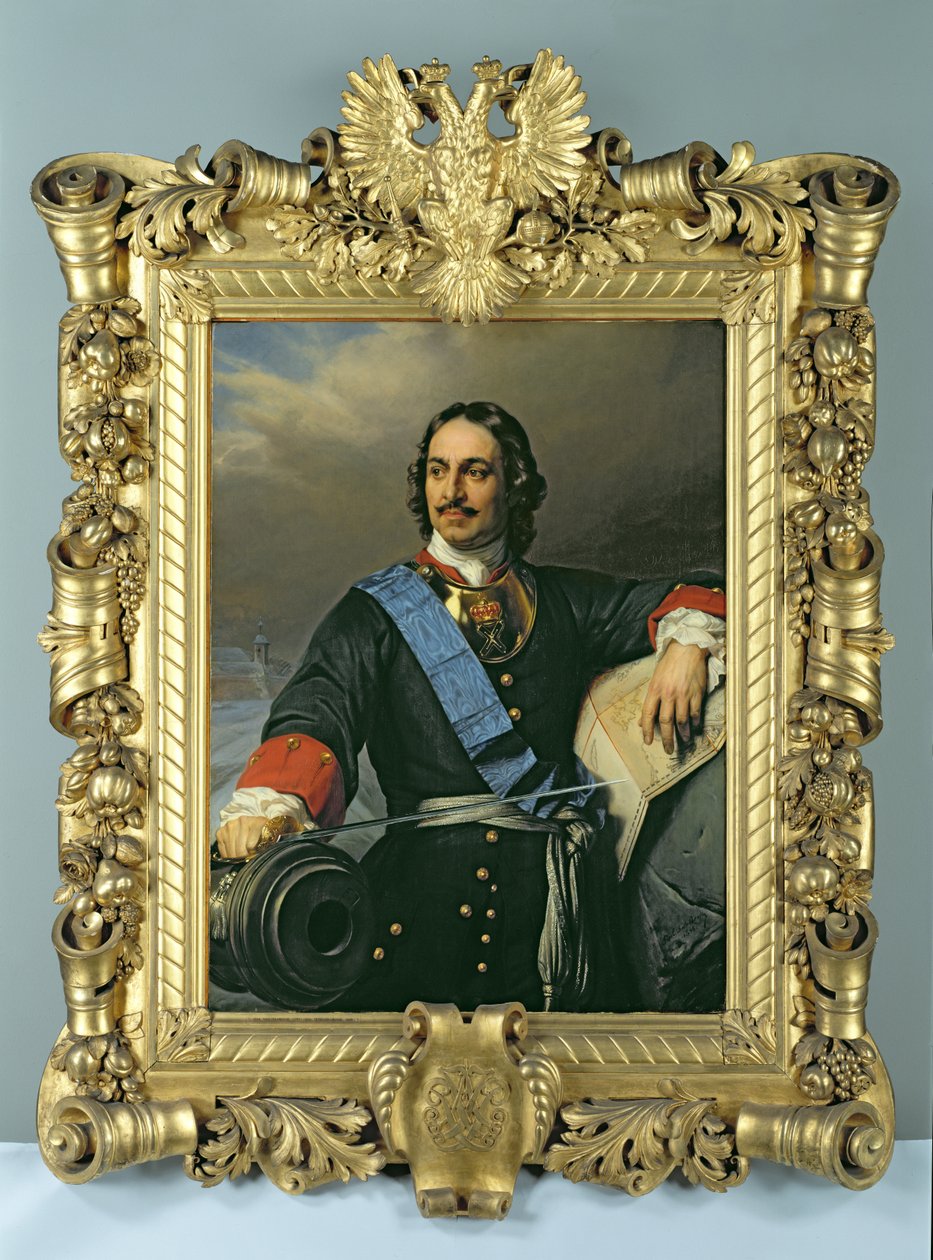 ピーター1世（1672-1725）1838（144529も参照） 作： ヒポリットデラロッシュ