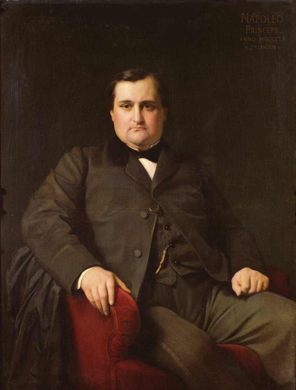 ジョセフ・チャールズ・ボナパルトの肖像、ナポレオン王子（1822-1891）、1863 作： ヒッポリットフランドリン
