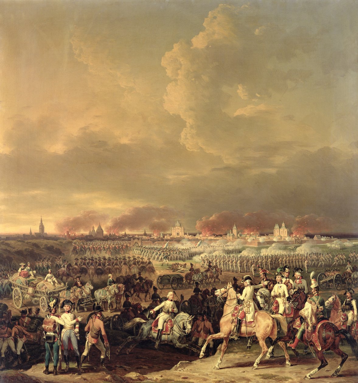 1845年、1792年10月8日、アルバートドサクセタッヘンによるリールの包囲 作： ヒポリットルコント