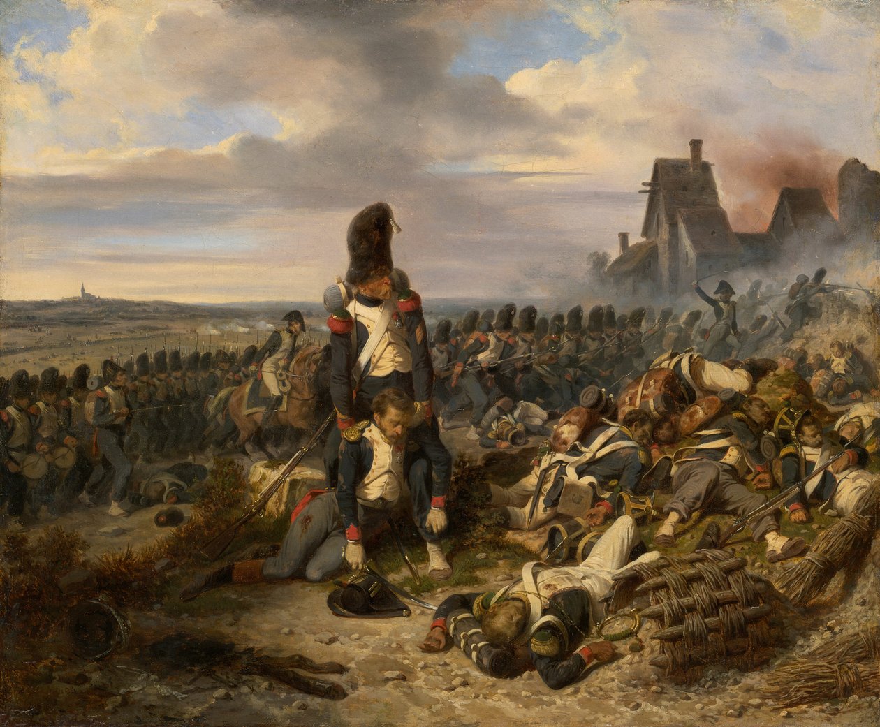戦闘シーン、c。 1825年。 作： ヒポリットベランジュ