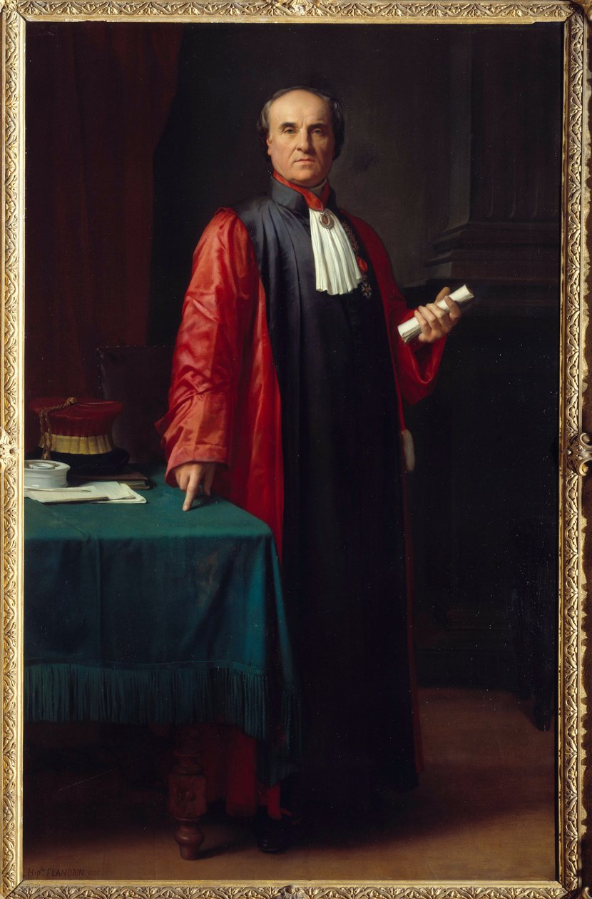 ロスタン医師（1790-1866）の肖像 イポリット・フランドラン（1809-1864）の絵画 19世紀 エクス・アン・プロヴァンス、グラネ美術館 作： ヒッポリットフランドリン
