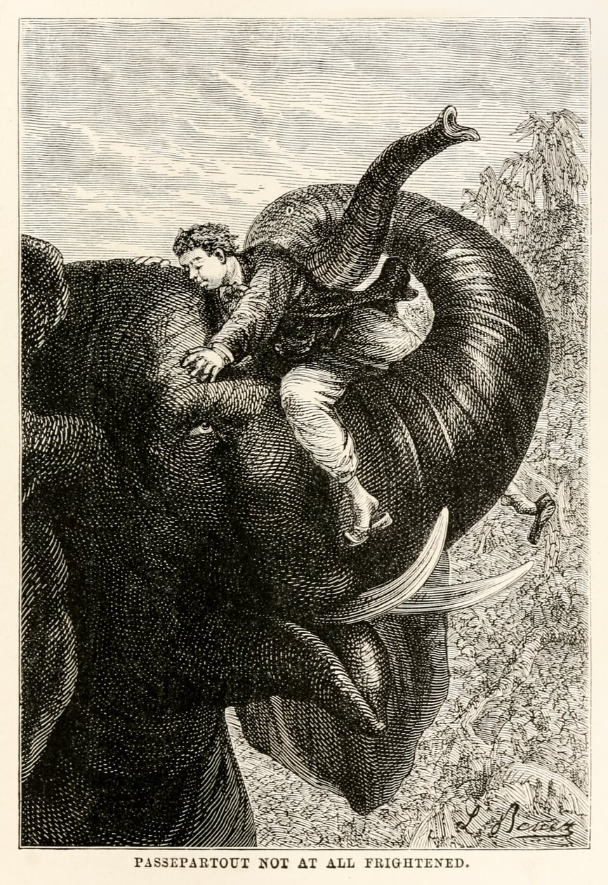 パステルトゥーは恐怖を感じさせなかった、ジュールヴェルヌ（1828-1905）、1873年 作： ベネット後のヒポリットレオン