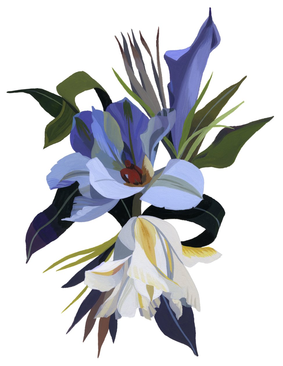 チューリップをモチーフにした架空の花。 作： 井筒宏之