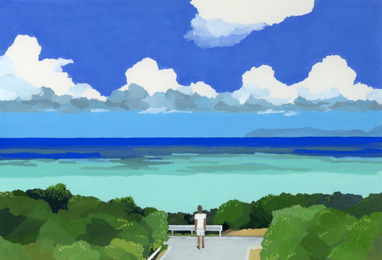 沖縄の海、2016年 作： 井筒宏之