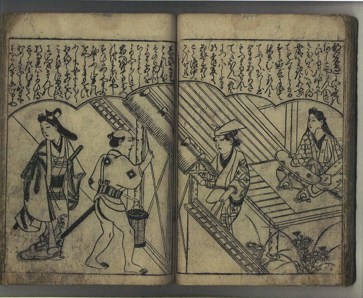 日本の美女と楽しむ（和国美人あそび） 作： 菱川師宣