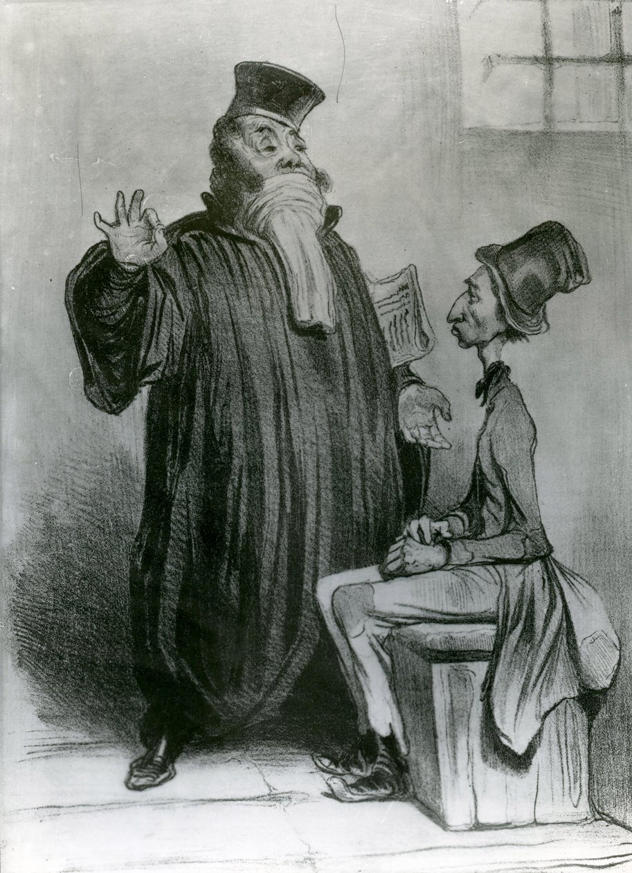 ロバート・マカイル弁護士、1836年（リトグラフ） 作： オノレ・ドーミエ