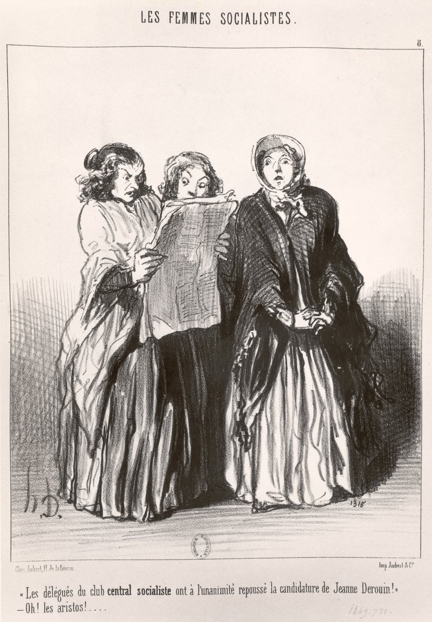 社会主義女性、1849 作： オノレ・ドーミエ