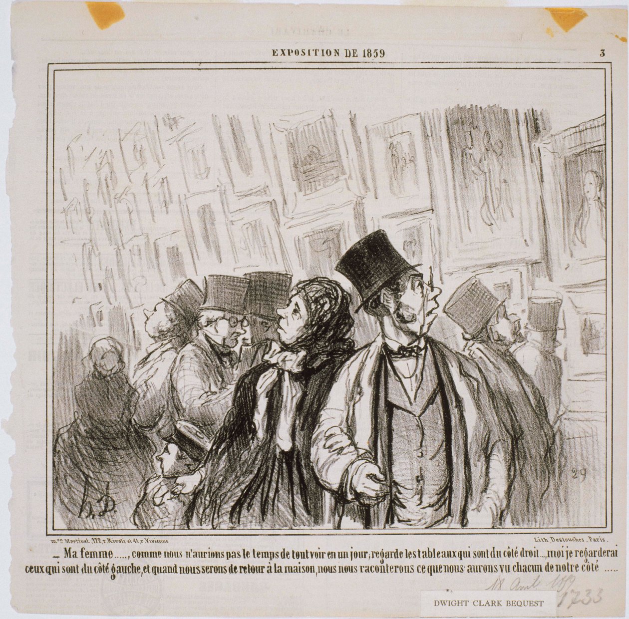 1859年の展示会-私の妻…私たちが持っていなかったように 作： オノレ・ドーミエ
