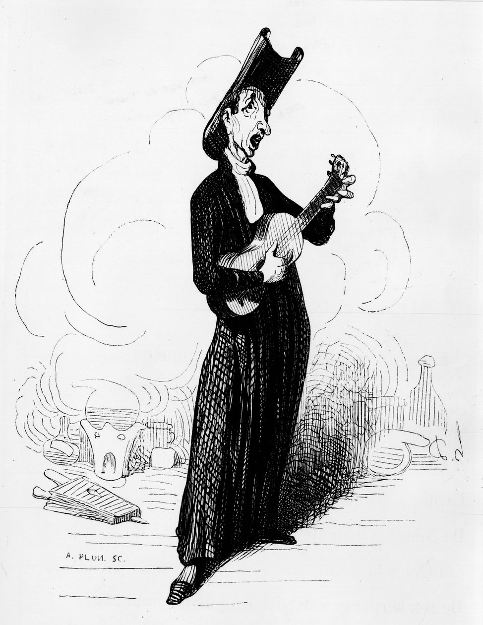 マチュー・ジョセフ・ボナヴァンチュール・オルフィラ（1787-1853）のユーモラスな絵（エングレーヴィング 作： オノレ・ドーミエ