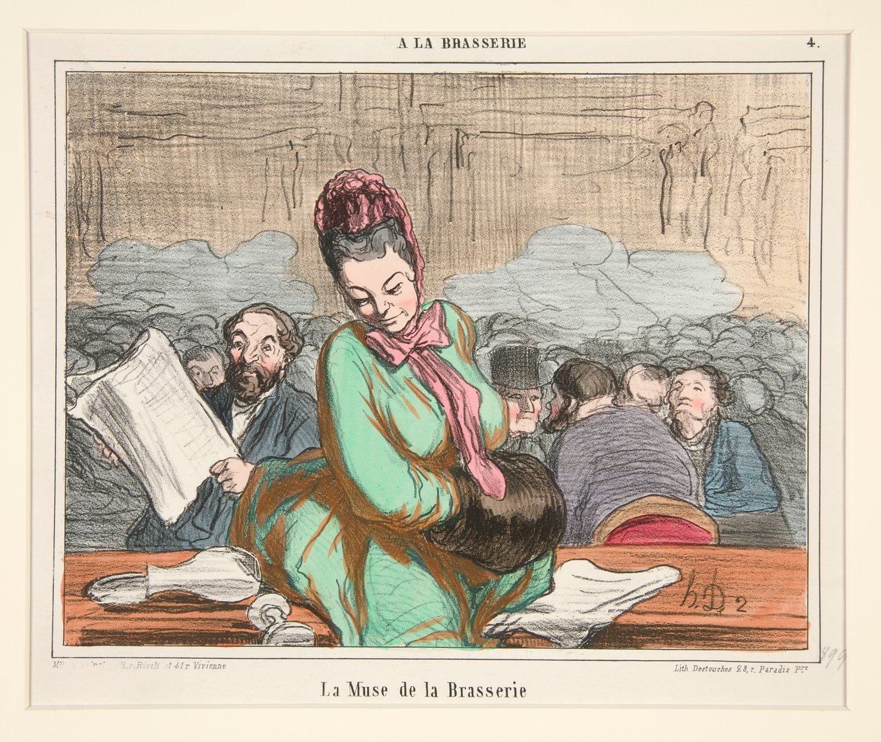 A La BrasserieのThe Brewery Muse 作： オノレ・ドーミエ
