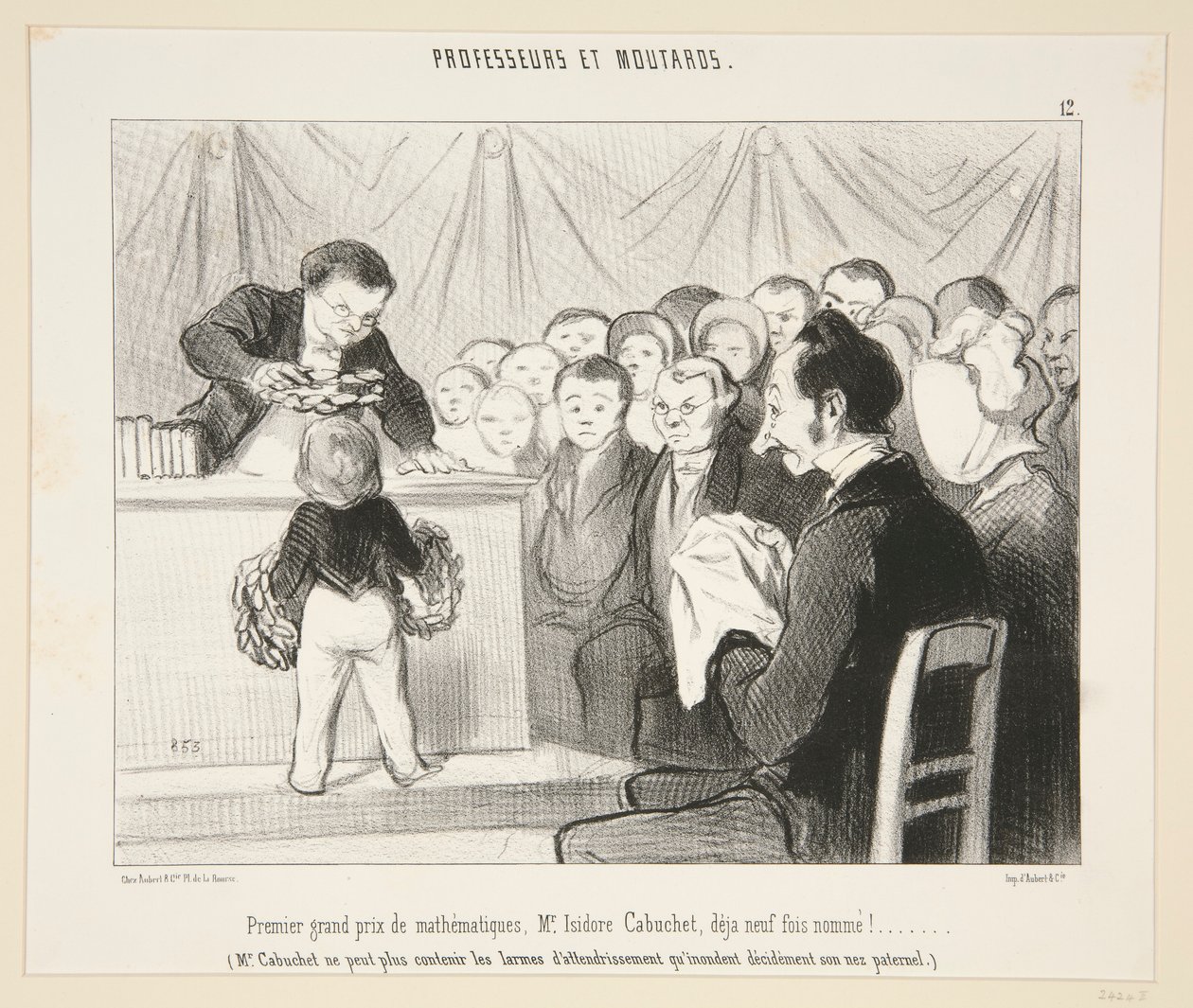 数学の最初のグランプリ、Mr Isidore Cabuchet?. #12 教授とマスターズ 作： オノレ・ドーミエ