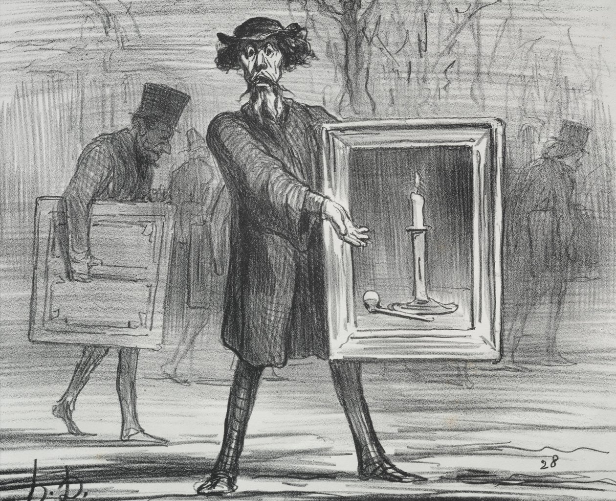 1859年版の展示会1：彼らはこれを拒否しました、Ignoramuses！、1859年。 作： オノレ・ドーミエ