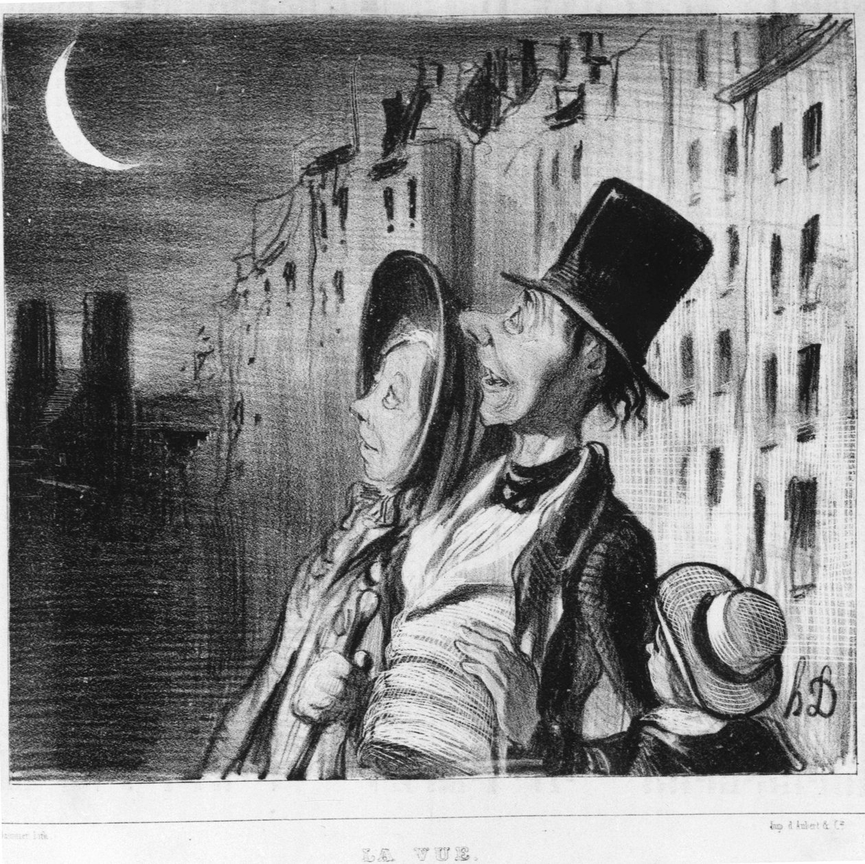 景色：オノレ・ドーミエ（1808-1879）の「サンク・センス」からのシリーズ。"シャリヴァリ 作： オノレ・ドーミエ