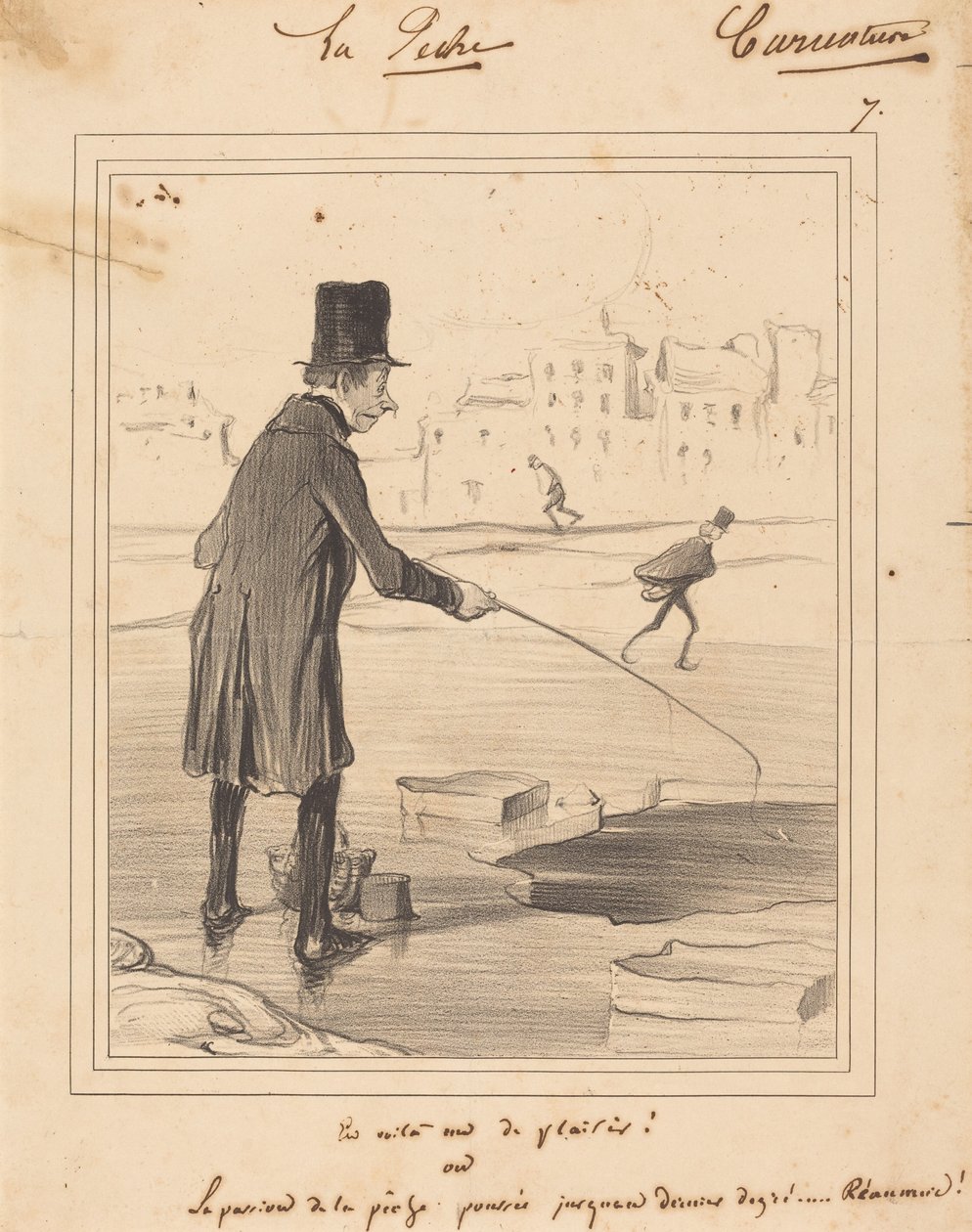 楽しんでいるやつがいる！ 作： オノレ・ドーミエ