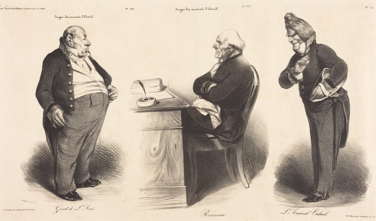 ジロ・ド・ラン - J・ジョゼフ・ルソー - ヴェルユール提督 作： オノレ・ドーミエ